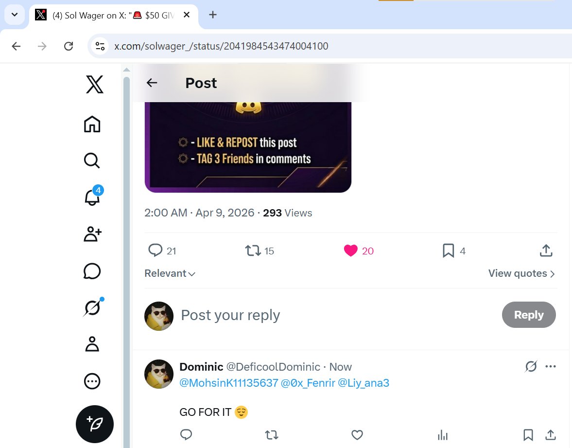 Dominic tweet media