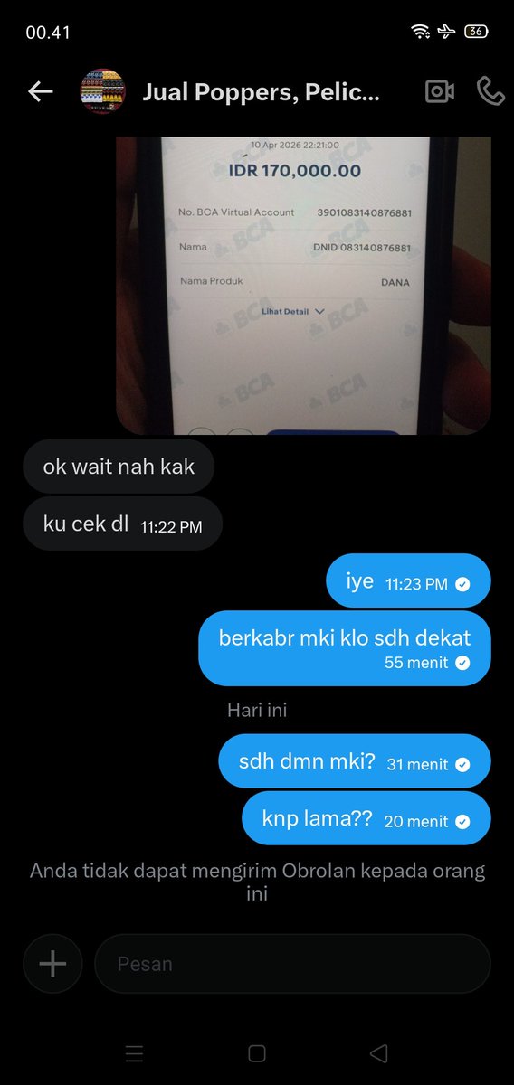 RanggaRhey's tweet photo. @JCastanyo23 jangan beli di akun ini @jualpoppersmks penipu ini sdh di tf malah saya diblokir https://t.co/wdTKHMgLI2