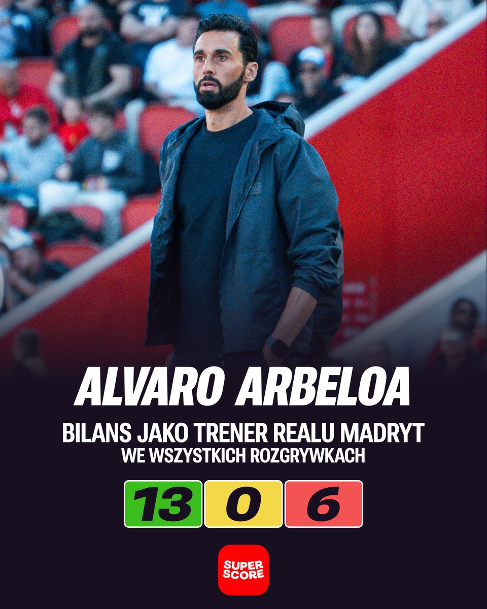 superscorepl's tweet image. Trudny moment dla Alvaro Arbeloi w Realu Madryt 😶

7️⃣ punktów straty do liderującej Barcelony w La Liga
🔴 ciężka sytuacja w Lidze Mistrzów po porażce 1:2 z Bayernem

Hiszpan ma już więcej porażek niż Xabi Alonso, którego zastąpił na ławce „Królewskich”.

Jak będzie dziś w