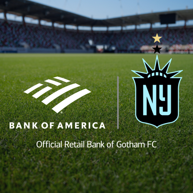 lesliecherry00's tweet photo. We’re proud to partner with @GothamFC as the club’s Official Retail Bank. ⚽ Through Bank of America’s Soccer with Us, we’re supporting Elevate Play – an initiative expanding access to sport, addressing the youth “play deficit,” and strengthening... https://t.co/pzVTELqez1 https://t.co/0gv0UYnPAy