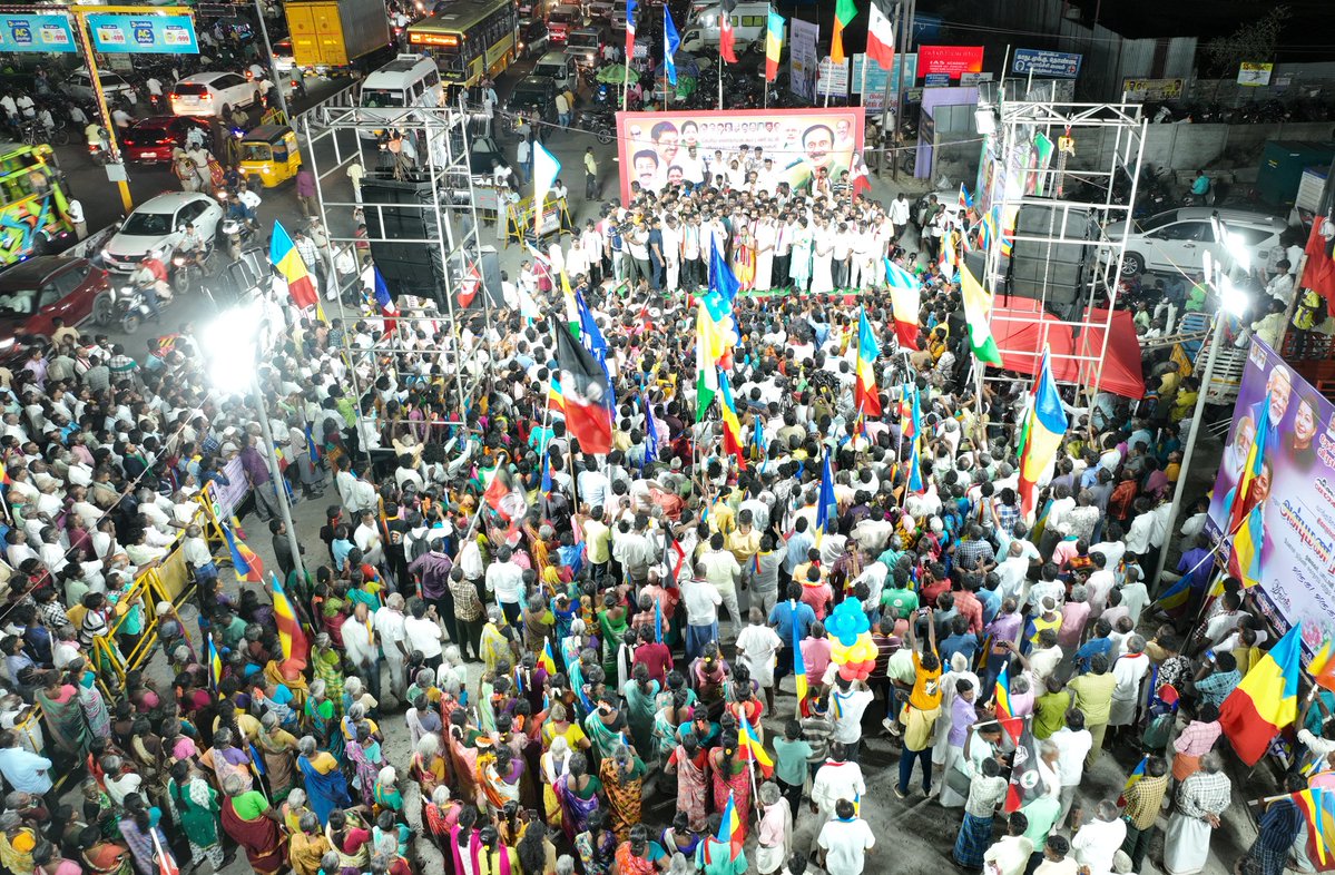 draramadoss's tweet image. அஇஅதிமுக தலைமையிலான, தேசிய ஜனநாயக கூட்டணியில், விழுப்புரம் சட்டமன்றத் தொகுதி அதிமுக வேட்பாளர், விஜயா சுரேஷ்பாபு அவர்களை ஆதரித்து, இரட்டை இலை சின்னத்தில் வாக்கு சேகரித்து, விழுப்புரத்தில் தேர்தல் பரப்புரை செய்த போது.!

#election2026 | #PMK | #NDA