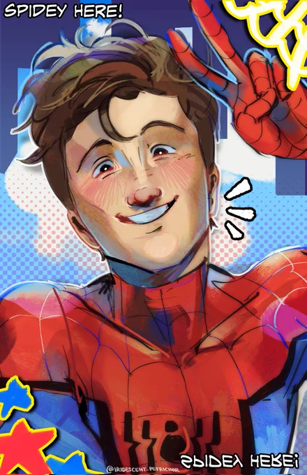 Hanging around Ugh i miss him lowkey made a photocard for myself (Available for purchase as a photocard in the link below! Open tweet for the link ) #spiderman #spidermanfanart #peterparker #peterparkerfanart #spidermanhomecoming
