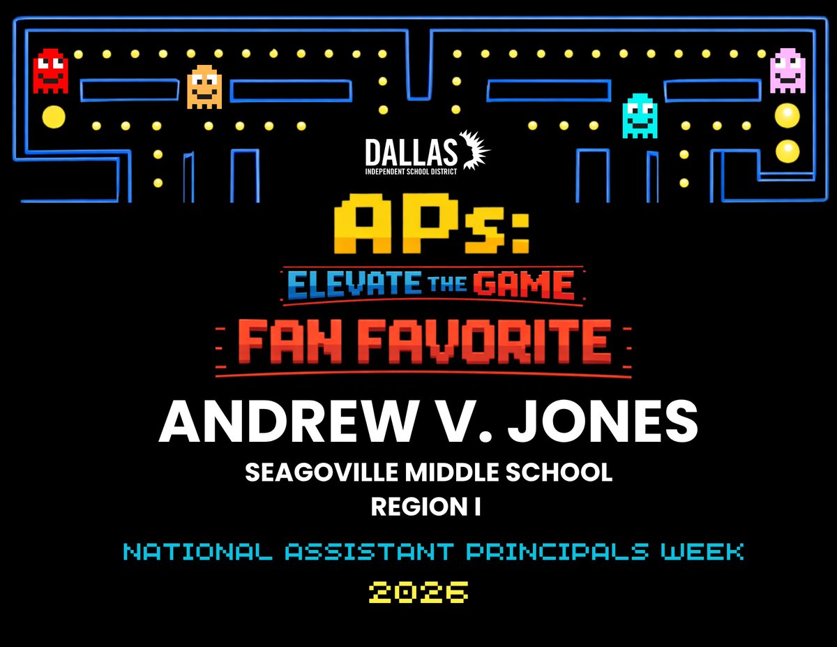 LEAD_DallasISD's tweet photo. The votes are in—Region I showed up with over 9,400 votes during AP Week. Congrats to Fan Favorite APs Kaley Krause and Andrew Jones! Thank you for celebrating your APs and making it clear who is elevating the game in Dallas ISD. #ElevateTheGameAPWeek https://t.co/Kd65iDjVhW