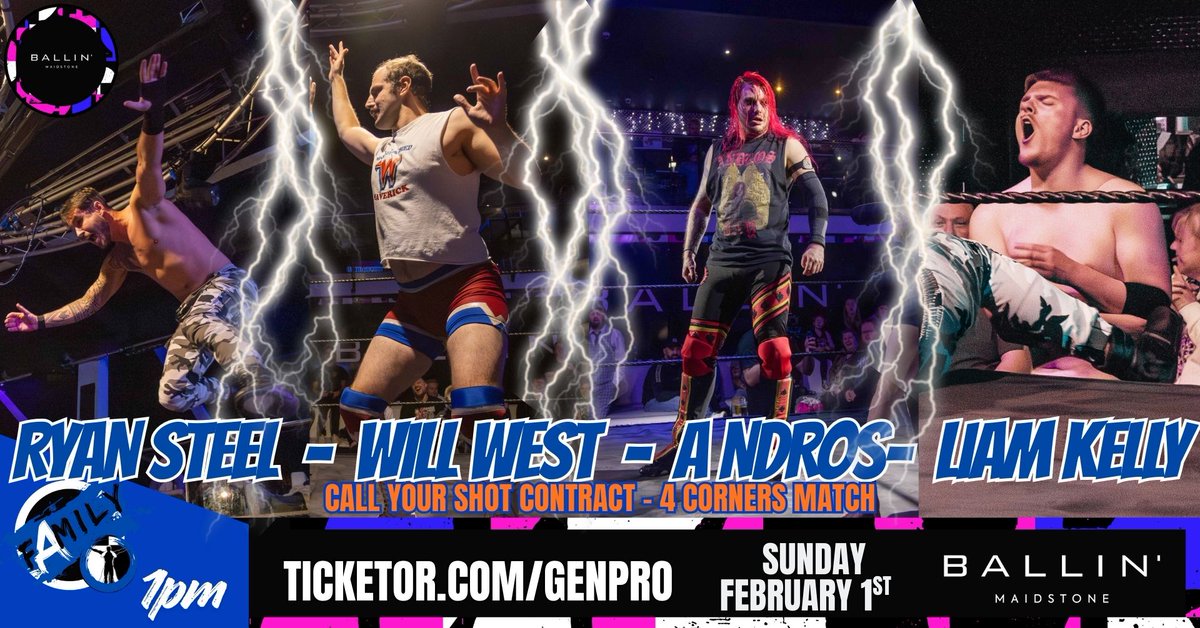 GenProOnline's tweet image. 💥ON YOUTUBE💥

WATCH NOW : youtu.be/jHyQqK4pVvI?si…

The Call Your Shot Contract 
💥The Pacesetter Andros Jay
💥Quirky Liam Kelly
💥The Unreal Ryan Steel
💥The Moustache Maverick Will West

◾Tickets : ticketor.com/genpro

#fullmatch #wrestling #familyshow #youtube