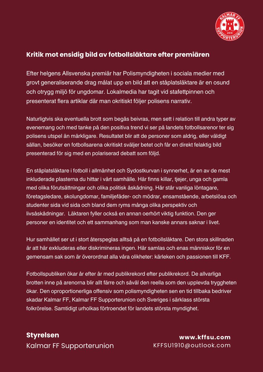 KFF Supporterunion tweet media