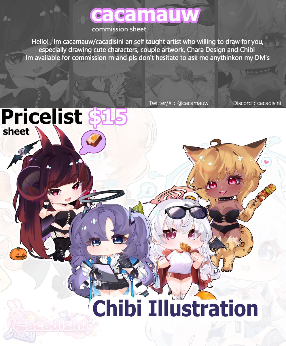 cacamauw's tweet photo. (Retweets are rlly appreciated as always!)✨🤍 Hello! I am open for commission -/3 slots don't hesitate to ask me anything at my DM or my Discord : cacadisini  DM for more info! #Commission #commissionopen https://t.co/DyCkM0zjXV