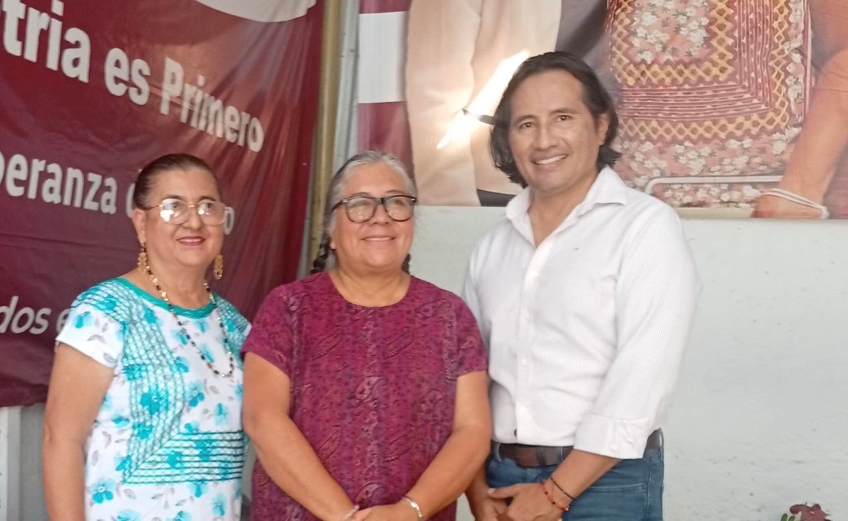 Dimos la bienvenida a Migdalia Espinoza Manuel junto a la senadora <a href="/LuisaCGOax/">LuisaCortesGarciaOax</a> , sumando experiencia y compromiso para fortalecer el trabajo en el Istmo. Seguimos avanzando con unidad, impulsando la transformación desde abajo 🔥
#SenadoraLuisaCortes #Istmo #Morena #Transformación