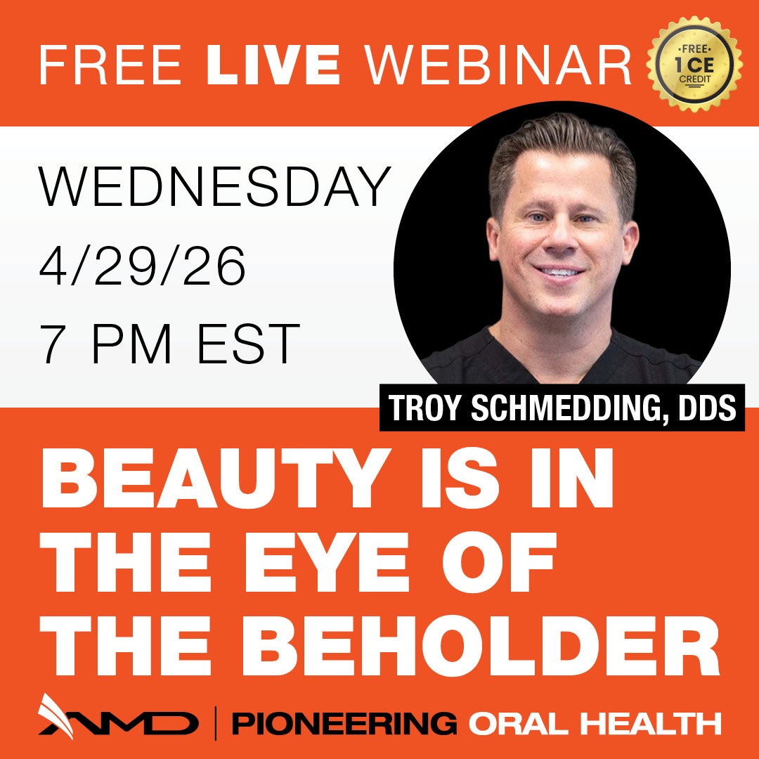 Looking to expand your cosmetic footprint? 🦶

In this free live CE webinar, Dr. Troy Schmedding will discuss simple, practical ways to grow the cosmetic side of your practice and give your patients more vibrant smiles. 

Register now: zurl.co/BDS20