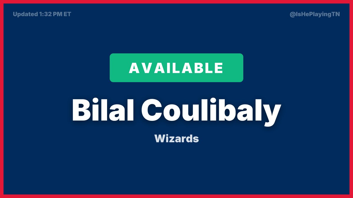 Is He Playing Tonight tweet media