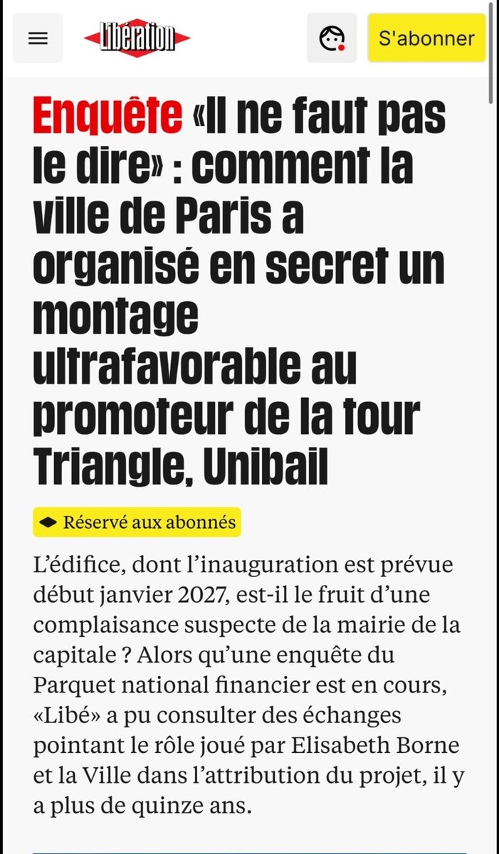 Concrètement, alors que le nouveau maire <a href="/egregoire/">Emmanuel Grégoire</a> est impliqué dans ce montage, ce qui avait retenu mon attention c'est que Unibail allait se goinfrer pendant 50 ans et qu'après ça, quand il faudrait rénover ou détruire, ce serait à la charge des #saccageparis-iens...1/2⬇️