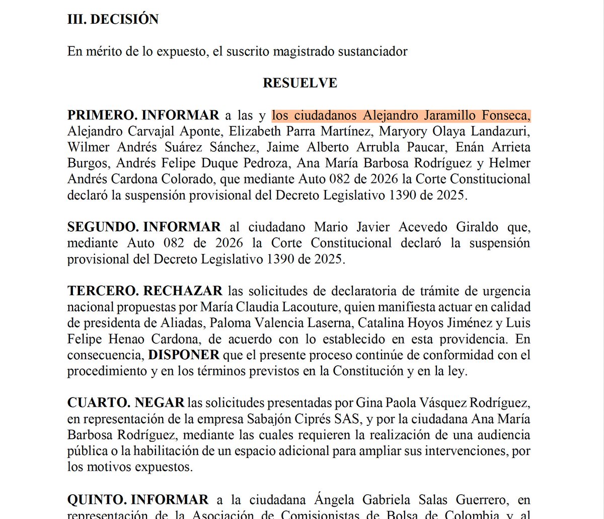 La <a href="/CConstitucional/">Corte Constitucional</a>  nos dio la razón en la nulidad que radicamos contra la primera emergencia económica del Gobierno, con la que pretendían cobrar más impuestos. 

Antes de meterle otra vez la mano al bolsillo a los colombianos, hay que recortar gasto y Estado. 

El control