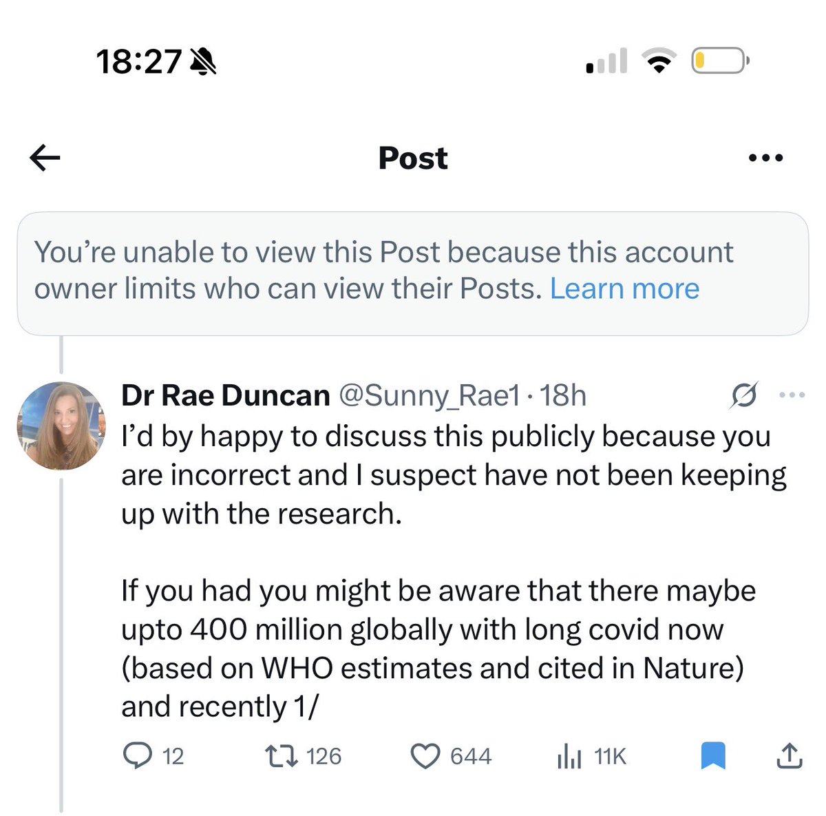 Dr Rae Duncan tweet media