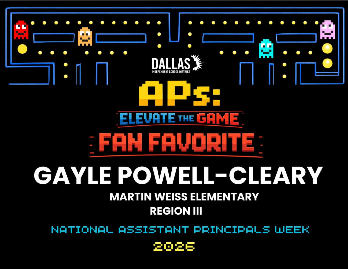 LEAD_DallasISD's tweet photo. Big energy from Region III with over 10,100 votes during AP Week. Congrats to Fan Favorite APs Gayle Powell-Cleary and Djuana Hunter! Thank you for celebrating your APs and making it clear who is elevating the game in Dallas ISD. #ElevateTheGameAPWeek https://t.co/rRg1HtZtnX