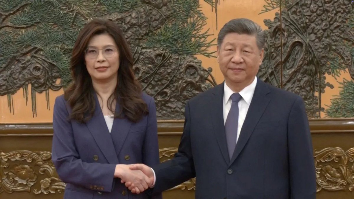While the world couldn't take its eyes away from the Strait of Hormuz, this happened. A Taiwanese leader crossed the strait to shake hands with Xi Jinping.

With the US security guarantee sort of failing in the Middle East, people depending on that will reassess their future.