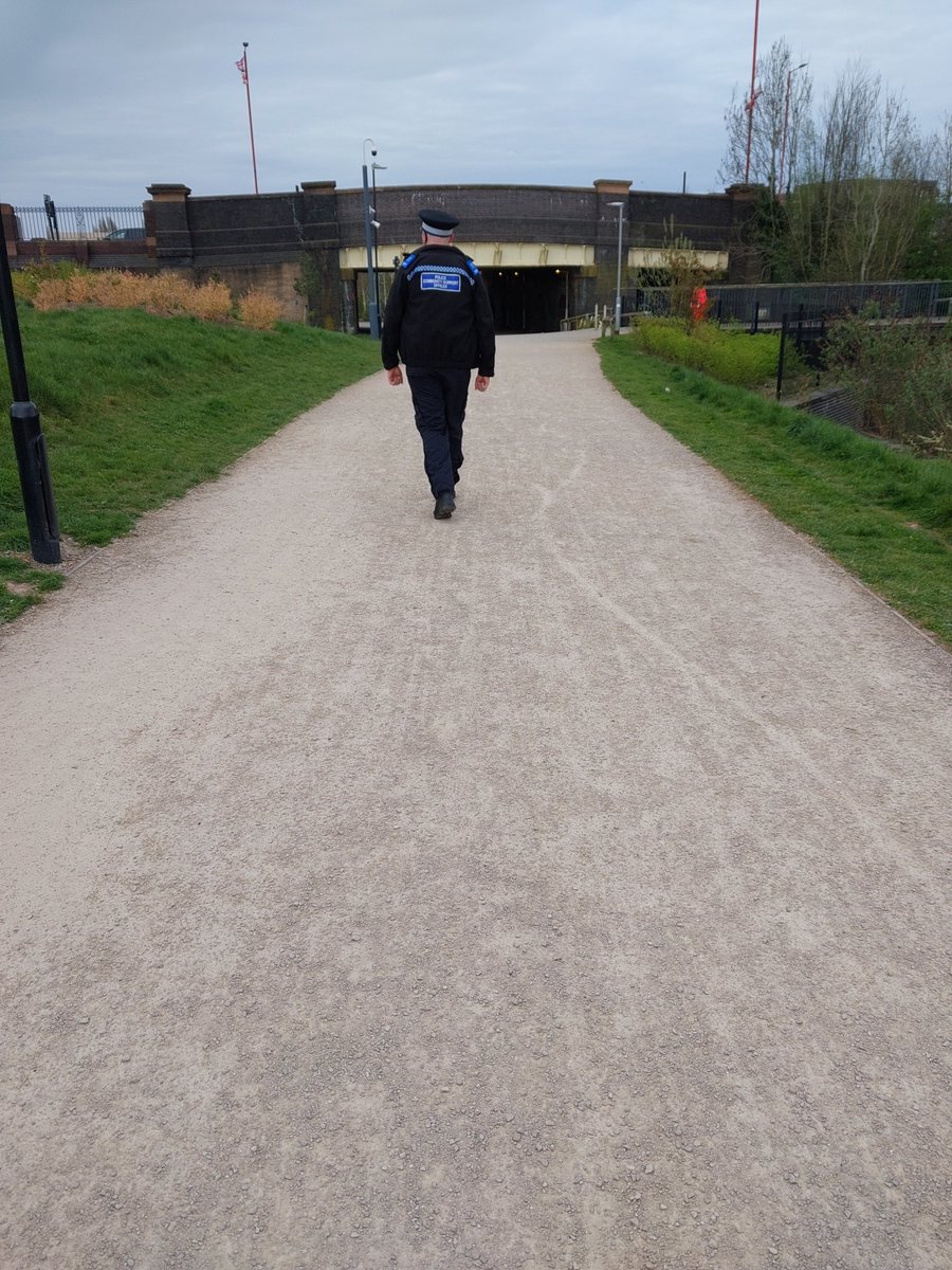 LongbridgeWMP's tweet photo. PCSOs patrolling River Rea and Longbridge Retail Park to deter anti-social behaviour https://t.co/o0aa6s8uif