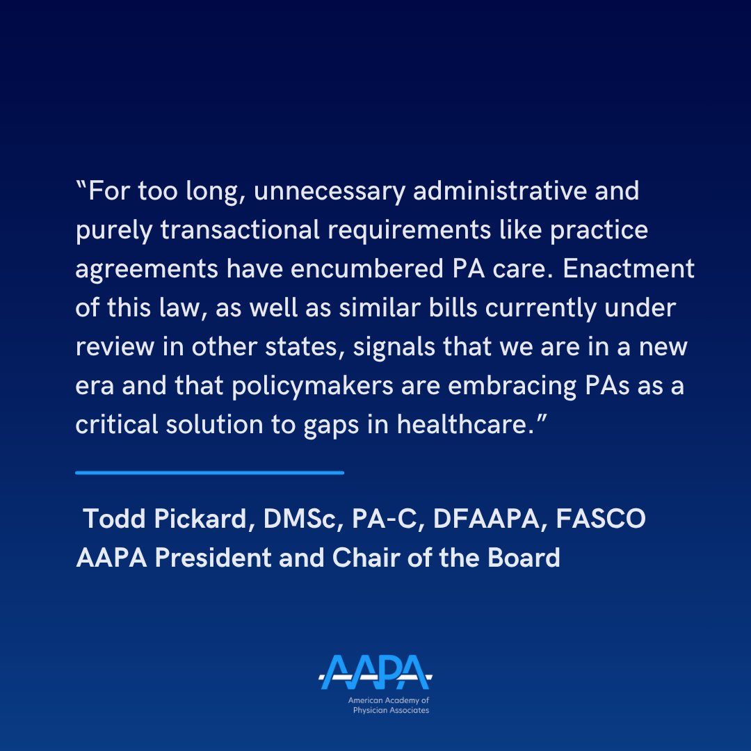 American Academy of Physician Associates tweet media