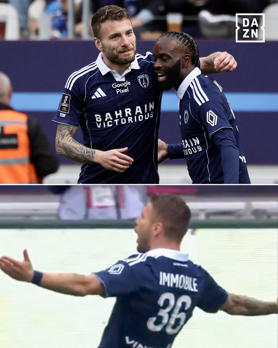 Ciro Immobile today for Paris FC against Monaco: goal and assist ⚽️🅰️😮‍💨

#Ligue1