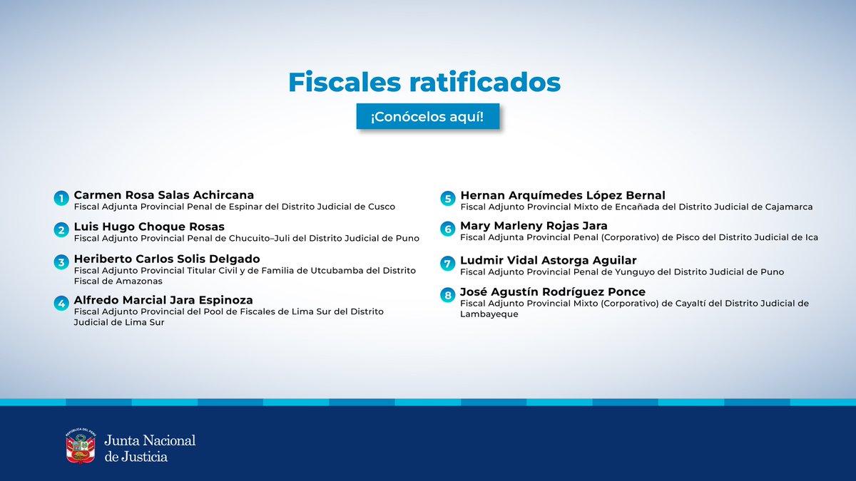 Junta Nacional de Justicia tweet media