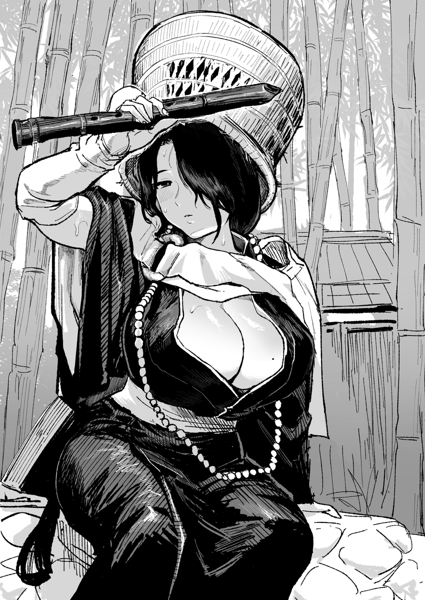 女虚無僧は尺八がお上手