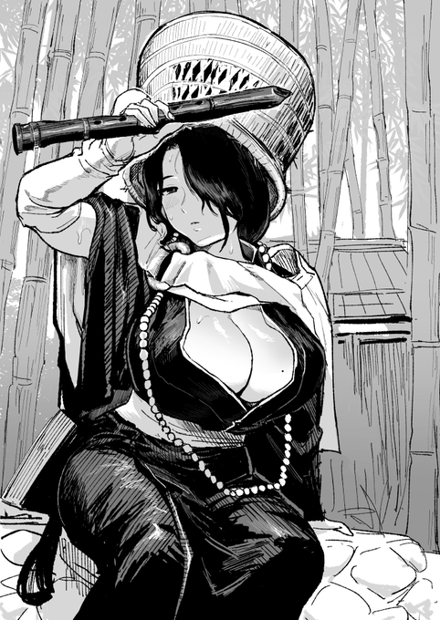 女虚無僧は尺八がお上手 