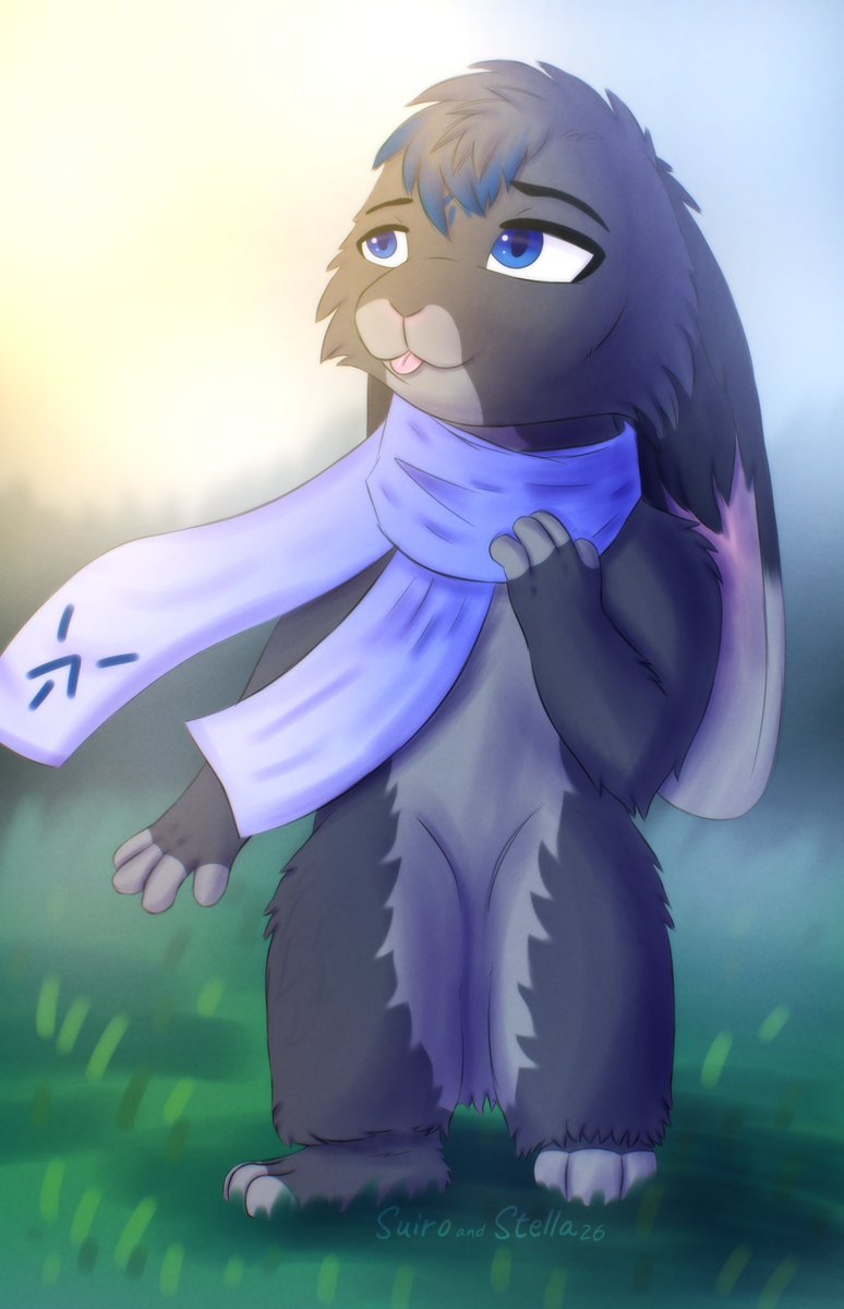 My friend AuroraTabi needed a bunny form for their OC, and who am I to turn down such a request?~ I think it turned out pretty well!

#FurryArt #SmallArtists