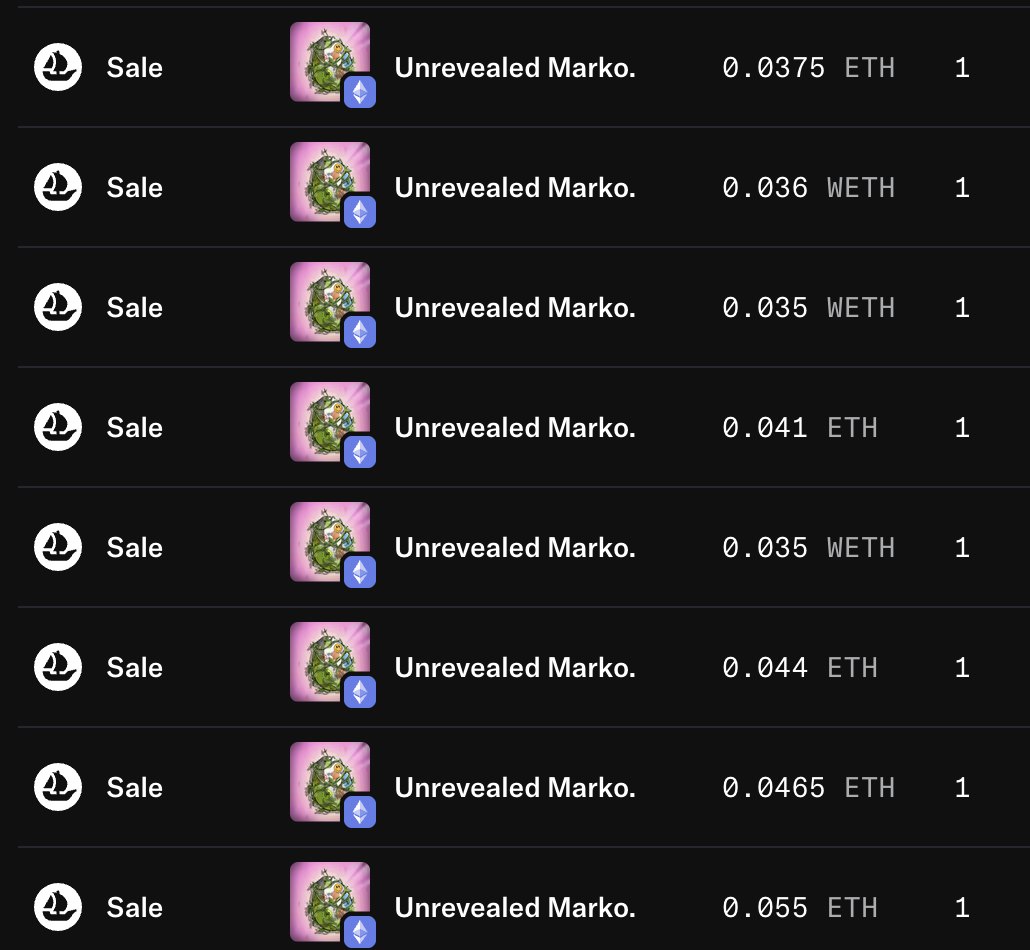 KontonNFT's tweet image. NFT TARAFINDA 82X KAR !

Dostlar @getmarkit minti gerçekleşti ve 0.036 $ETYH ( 82$ ) 'dan anlık olarak işlem görüyor. Fakat açılışı 0.055 $ETH 'den yaptığını söylemeliyim. Devam 🫡