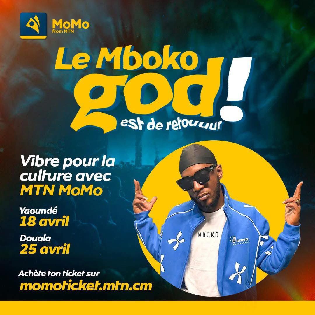 Prépare-toi à vivre le concert du siècle avec le Mboko God Jovi 🔥
18 avril – Yaoundé et le 25 avril – Douala
Prends ton ticket maintenant : bit.ly/4cZaEDn
#TheBiggestShow
#ConcertDuSiecle 
#MTNPionnerAndLeader
#MTNPartenaireOfficielDuKontinent