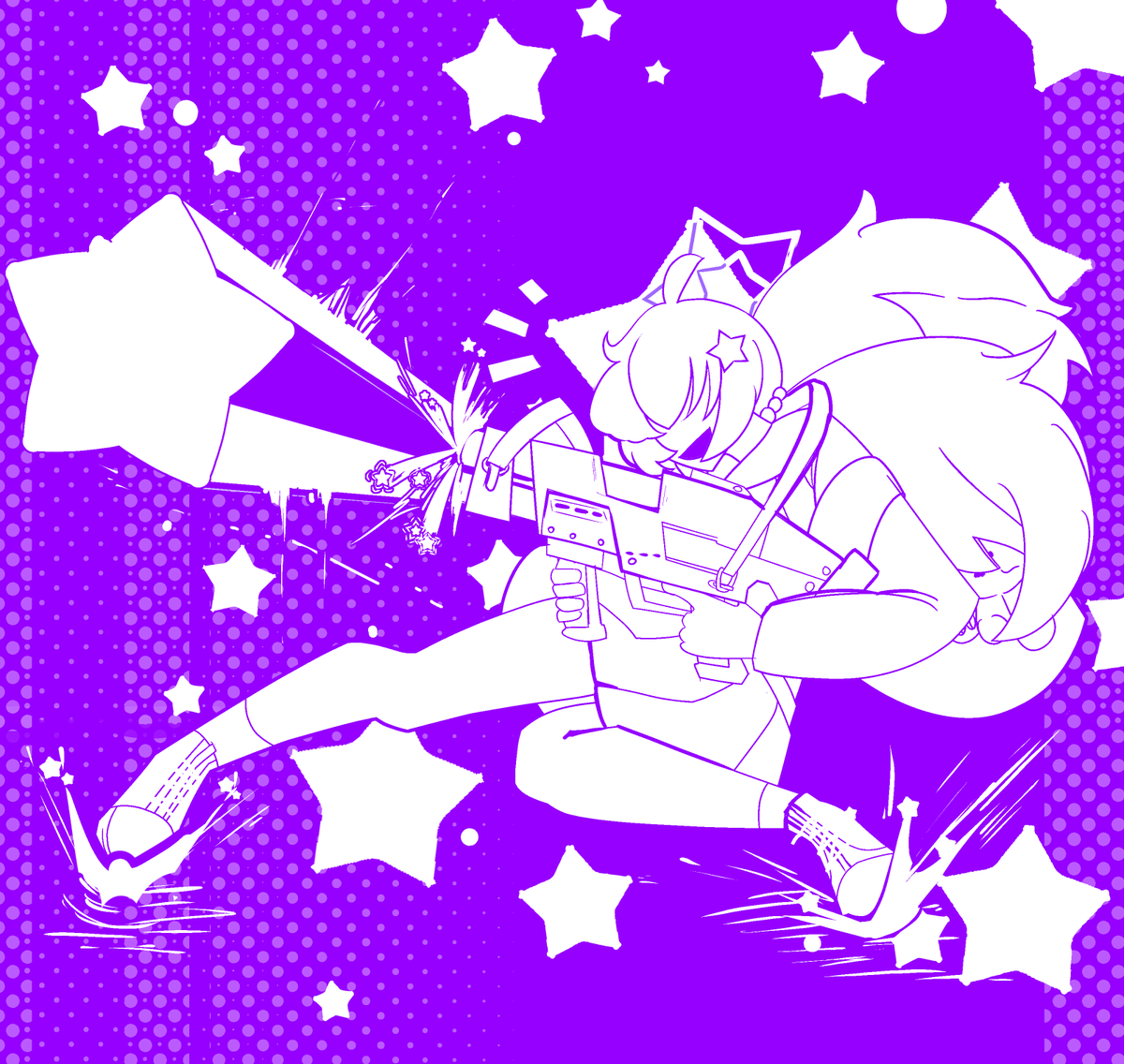 Put some more little effects :3 Based on the reference
#BlueArchive