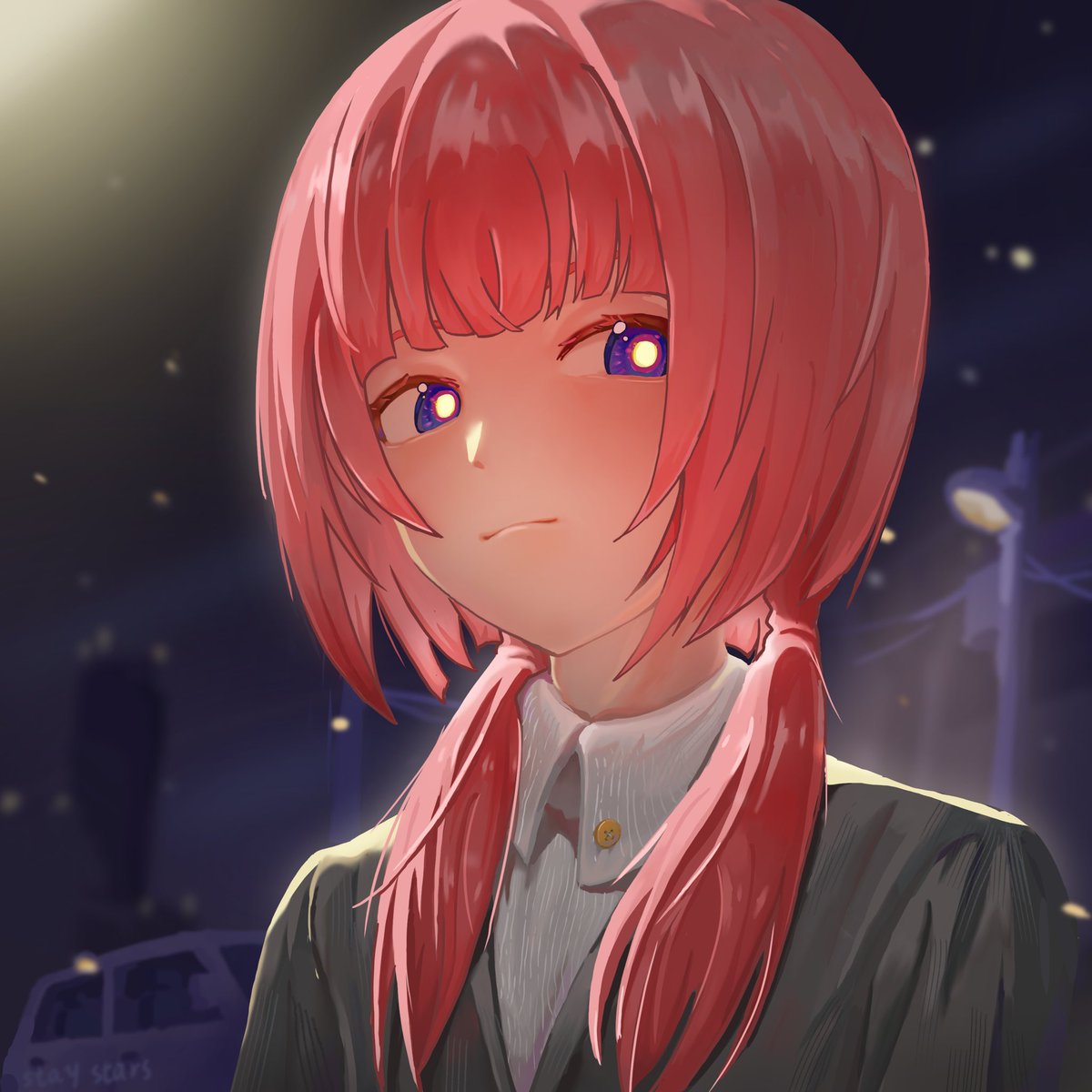 あの日であった時確かに
私の中に何かが生まれた
イラスト：宿星（代理投稿）
#花譜美術部
