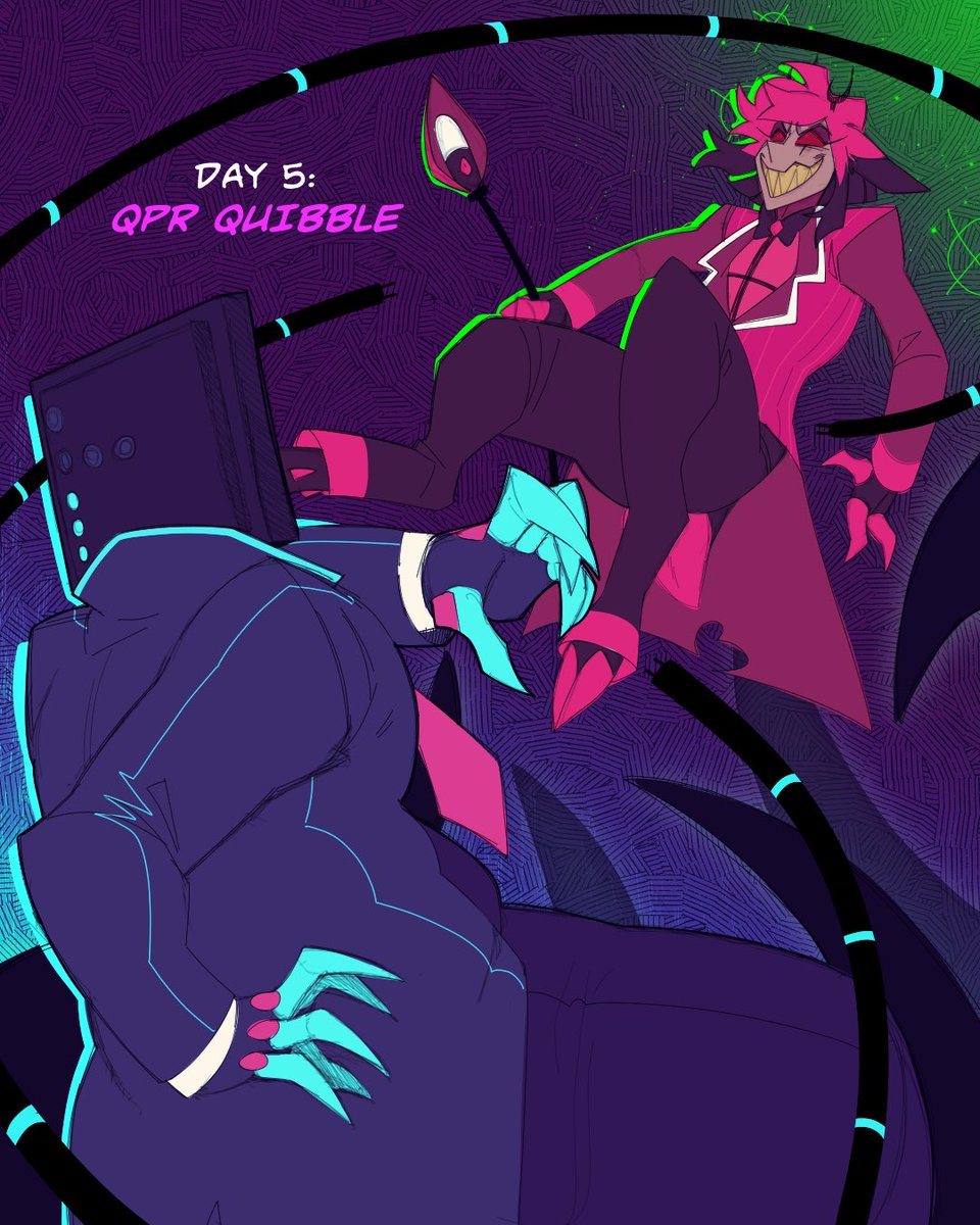 Upmost_Rylan's tweet image. I need more Vox x Alastor 

#AceAlastorWeek2026 #staticradio #A2V