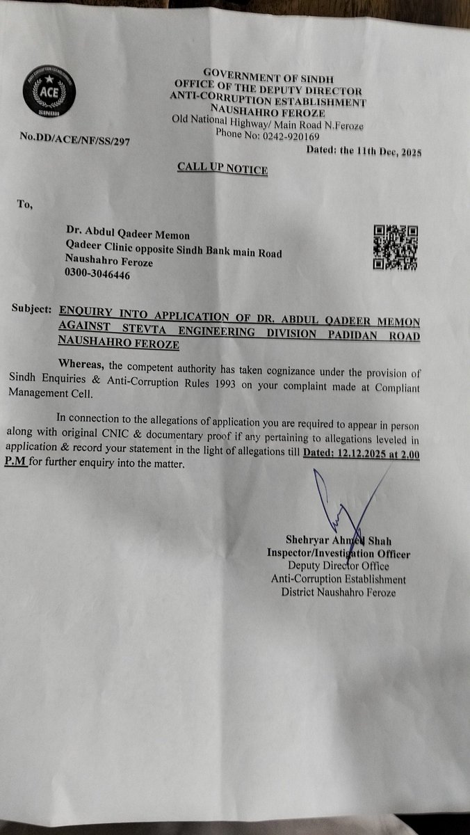 PIRSANIA's tweet photo. CM Complaint Cell ۾ #GIBCE نوشهروفيروز جي ٻيهر ٺهندڙ اڻپوري عمارت (2012 کان التوا) بابت شڪايت درج۔
ادارو 2000 کان فعال، اسٽاف مڪمل، پر بلڊنگ اڌوري، شاگرد ٽيڪنيڪل تعليم کان محروم۔
فوري تڪميل ۽ جنيد بلند جو سائيٽ وزٽ جو
مطالبو ڪيو
@CMSindh
#STEVTA #NaushahroFeroze #Accountability https://t.co/lTSHhHOI7D