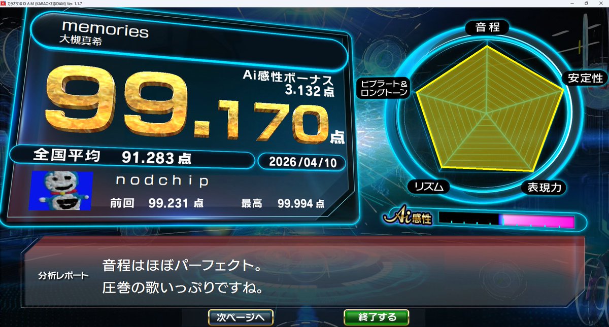 nodchip@tanuki- tweet media