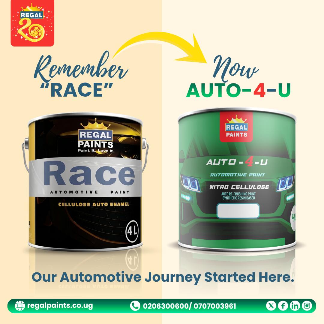 regalpaintsug1's tweet photo. Remember RACE, now Auto4U?
That’s where our automotive journey began.
A foundation that still drives our refinishing story today.
#RegalPaints #Auto4U #RegalAt20 https://t.co/kAuhomRWyB