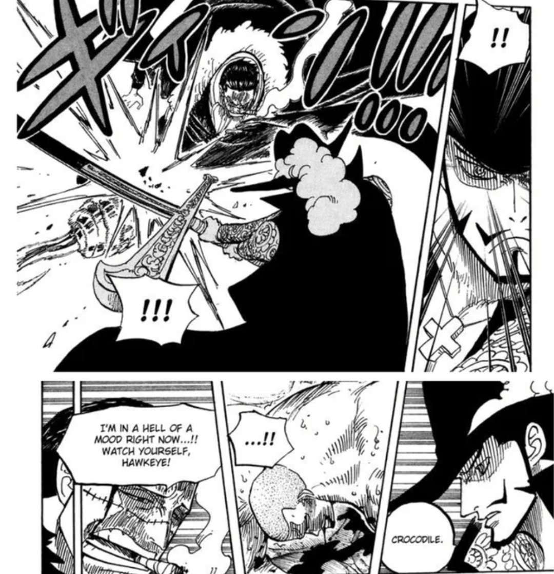 shahabBilal12's tweet image. #ONEPIECE〜 

Crazy how mihawk didn't dare to attack crocodile after this and even made him an equal partner afterwards #equals