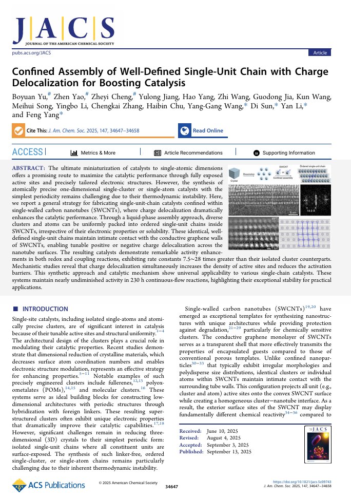 DiSun83's tweet photo. Confined Assembly of Well-Defined Single-Unit Chain with Charge Delocalization for Boosting Catalysis | Journal of the American Chemical Society https://t.co/8xQrSSUp3k