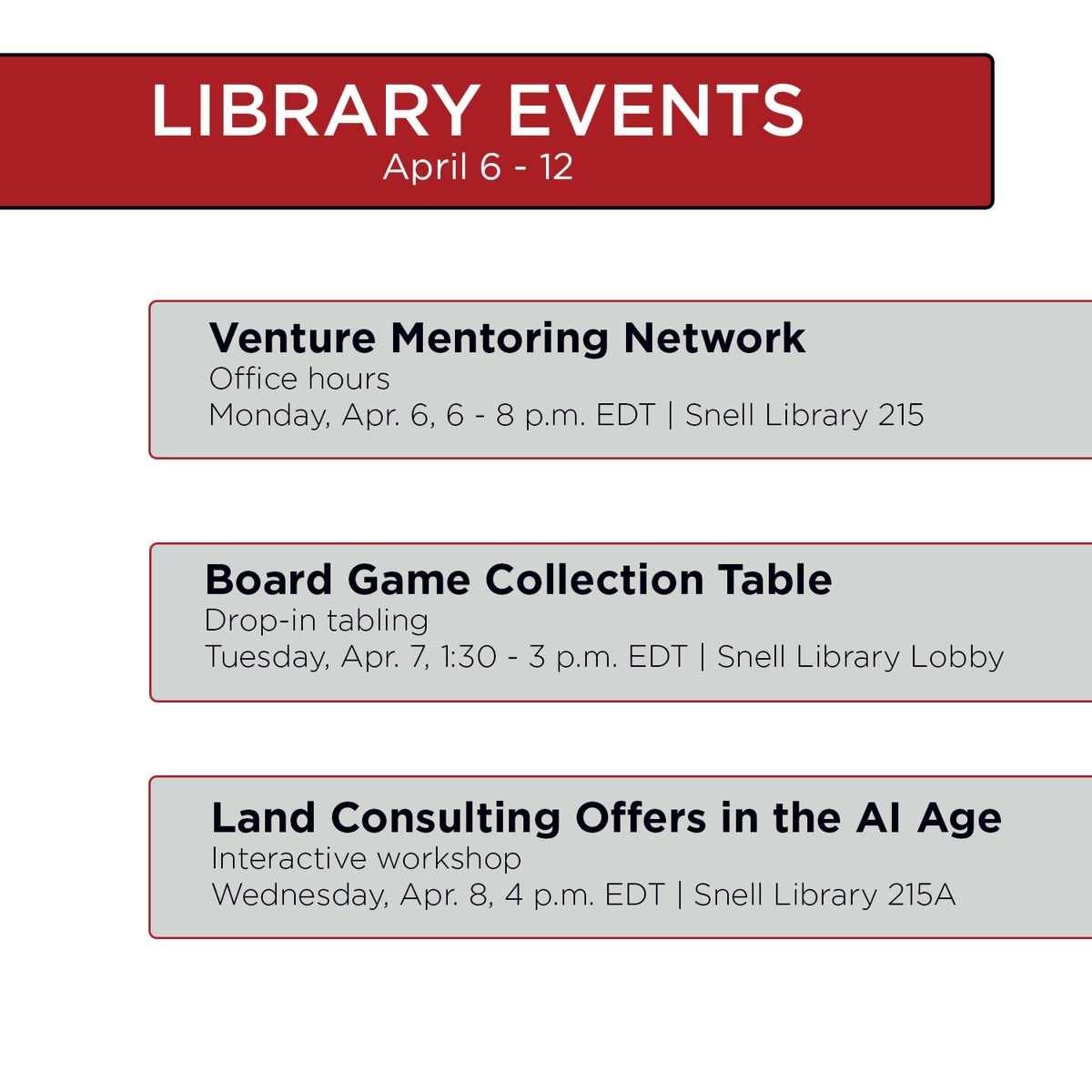 Northeastern University Library tweet media