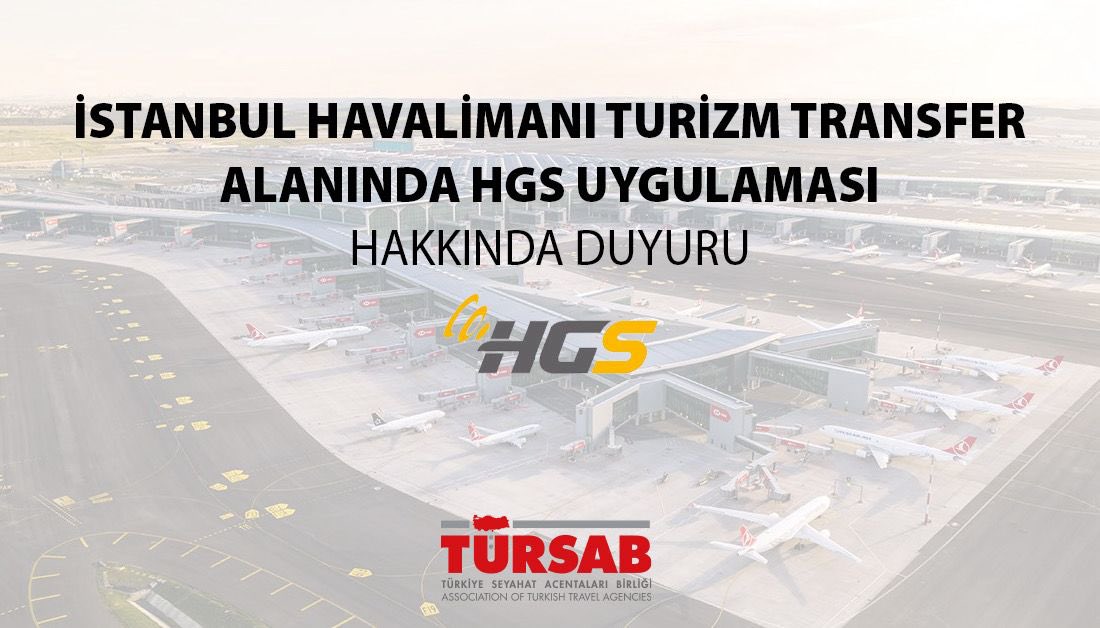 Değerli üyelerimiz,

İstanbul Havalimanı turizm transfer alanı kullanımlarına ilişkin yeni bir düzenleme yürürlüğe girmiştir. 9 Nisan 2026 tarihi itibarıyla söz konusu alanda gerçekleştirilen giriş-çıkış işlemleri Hızlı Geçiş Sistemi (HGS) üzerinden ücretlendirilmeye