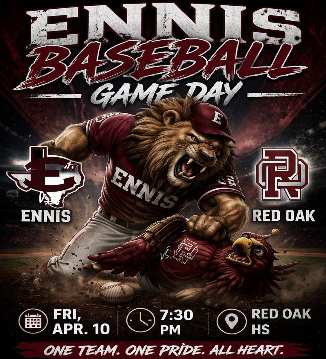 Ennis Lions Baseball tweet media