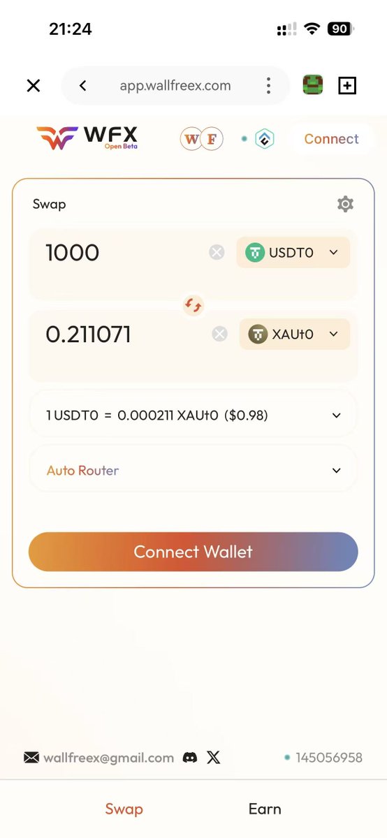 自 Tether 将全链版 USDT 的 USDT0 部署到 Conflux 后

现又将全链版 XAUT 的 XAUt0 部署至 Conflux

<a href="/WallFreeX/">WallFreeX</a>现在已上线XAUt0/USDT0 交易对

#Conflux #XAUT #XAUt0