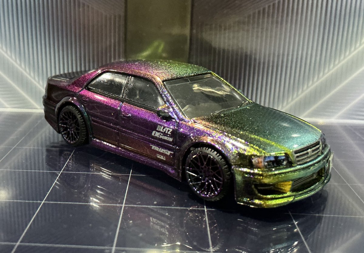 modelcar1179607's tweet photo. #ホットウィール
トヨタ　チェイサー　JZX100

@KABUKIWHEELS　様に頂いたホイールを使用しました。ありがとうございました。 https://t.co/MXZOD49BlD