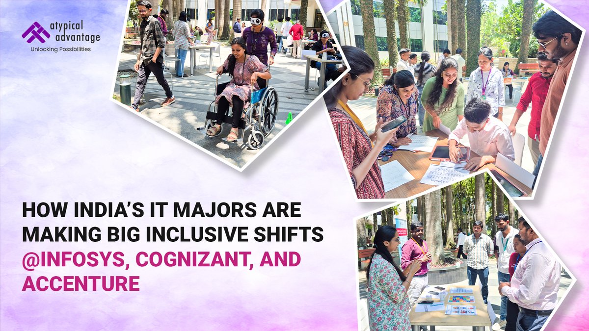 AtypicalAdv's tweet photo. What if we tell you that the biggest transformation in IT is coming from the smallest, most intentional steps?

Read this edition to know more: https://t.co/sV1PJS9sCB

#AtypicalAdvantage #ITCompanies #Inclusion #AtypicalStories #PersonsWithDisabilities https://t.co/OYbAO4WpdP
