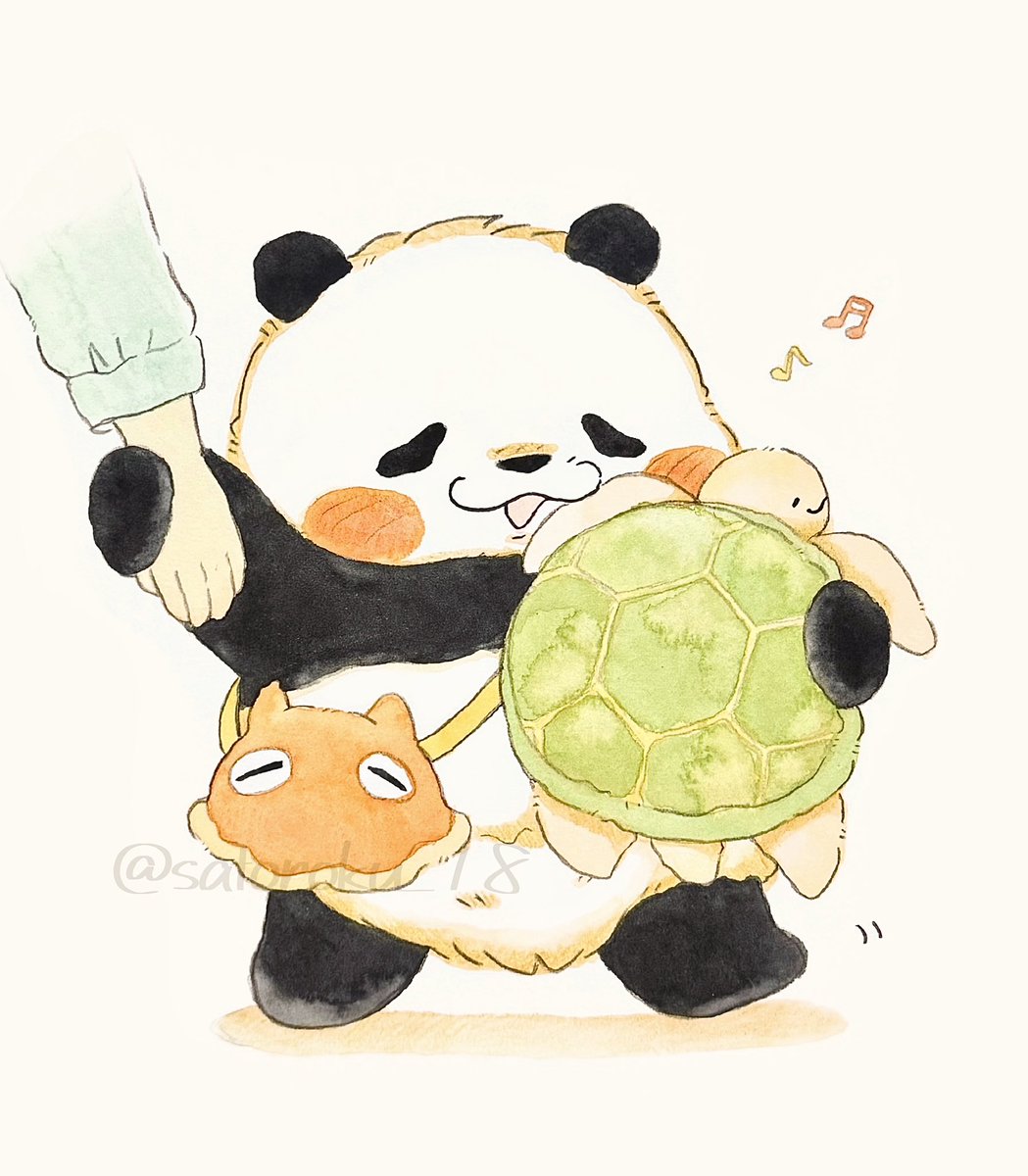 ぬいぐるみ集めが趣味の子パンダを飼っています。 