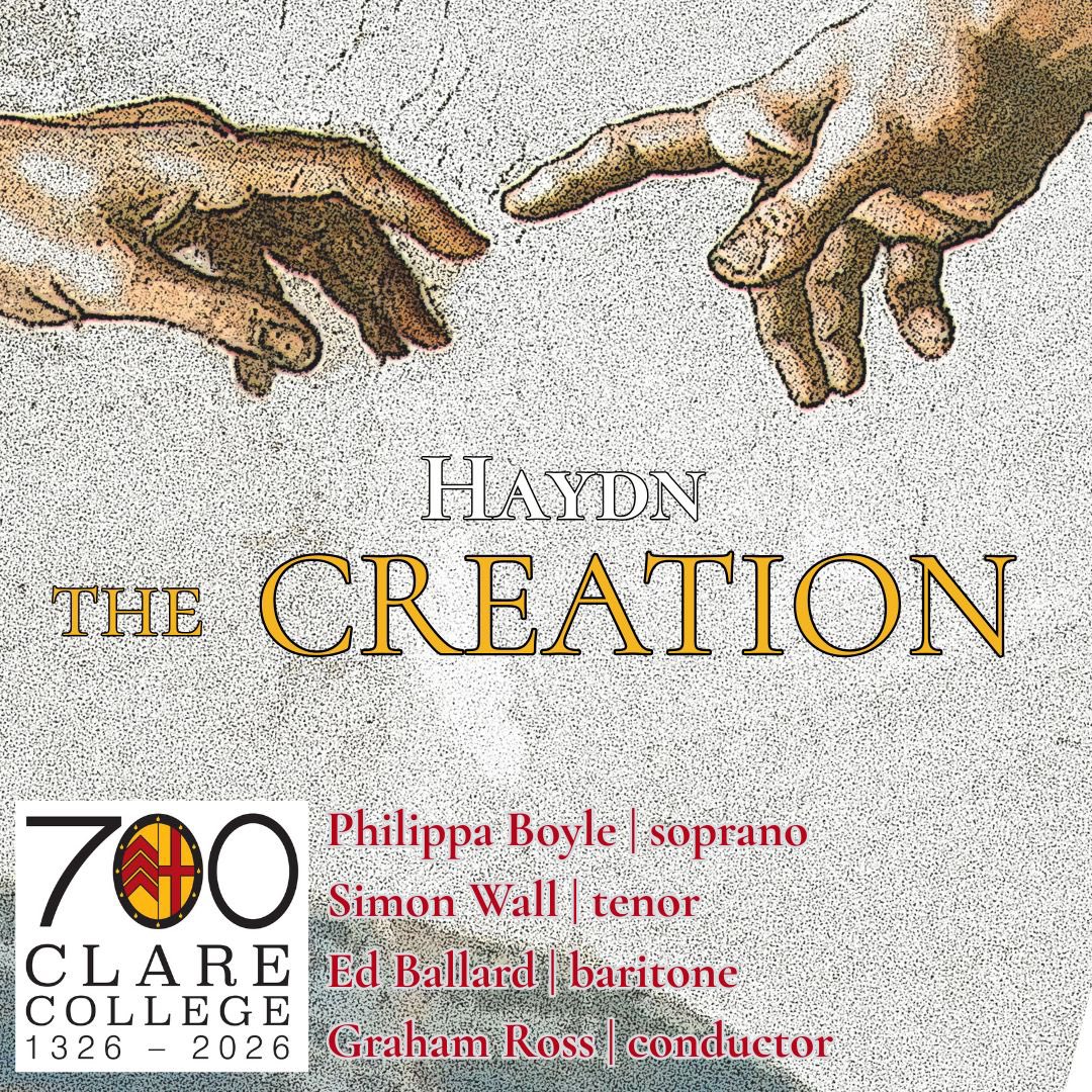 ClareChoir's tweet photo. One month to go!! Join us for what is possibly the largest assembled group to date of Clare musicians past and present 😊 

Celebrating 700 years of Clare College
HAYDN The Creation
Massed alumni of Clare College

Sunday 10 May 2026, 5.15pm
https://t.co/vF79VWByUc https://t.co/Loa75pxQIX