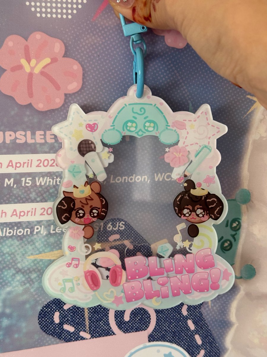 charms and pc holders were held up in shipping (as is my curse) BUT they arrived just in time!!! 😭🩵

only one day to go….