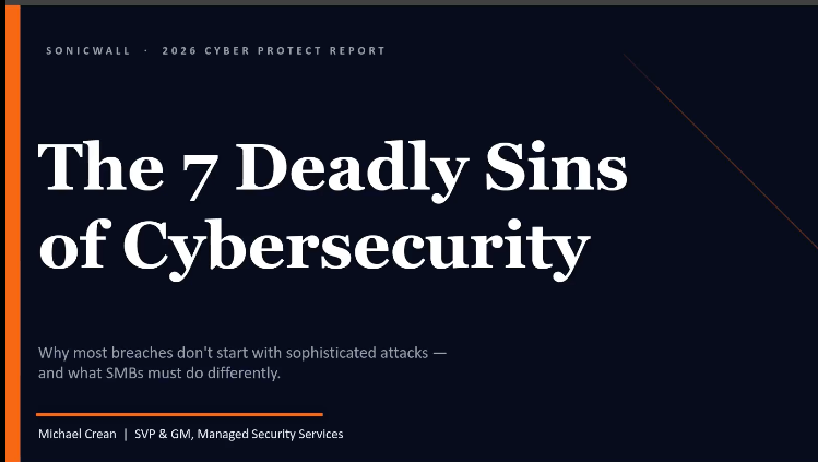 SonicWall's tweet image. Discover the 7 common mistakes that often lead to cybersecurity breaches. Hear insights from SonicWall's Michael E Crean and Cory Clark on how to protect your organization. Watch now here ▶️ bit.ly/4czKiaj 👀 

#Cybersecurity #SMB