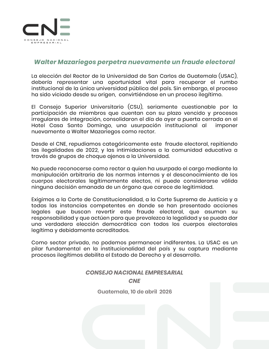 Consejo Nacional Empresarial tweet media