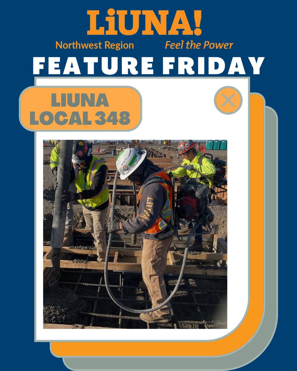 LIUNA_NWRegion's tweet photo. Happy Feature Friday!!!!
LIUNA Local 348 Members don’t just build the roads, they help keep them safe! With strong training in work zones safety and traffic control, Local 348 plays a key role in protecting workers and the traveling public across Central Washington. United in solidarity, they stand together to make every job site safer and stronger.
Have a safe weekend and stay hydrated!
#FeatureFriday #LaborersLocal348 #LIUNA #CentralWashington #SafeWorkZones