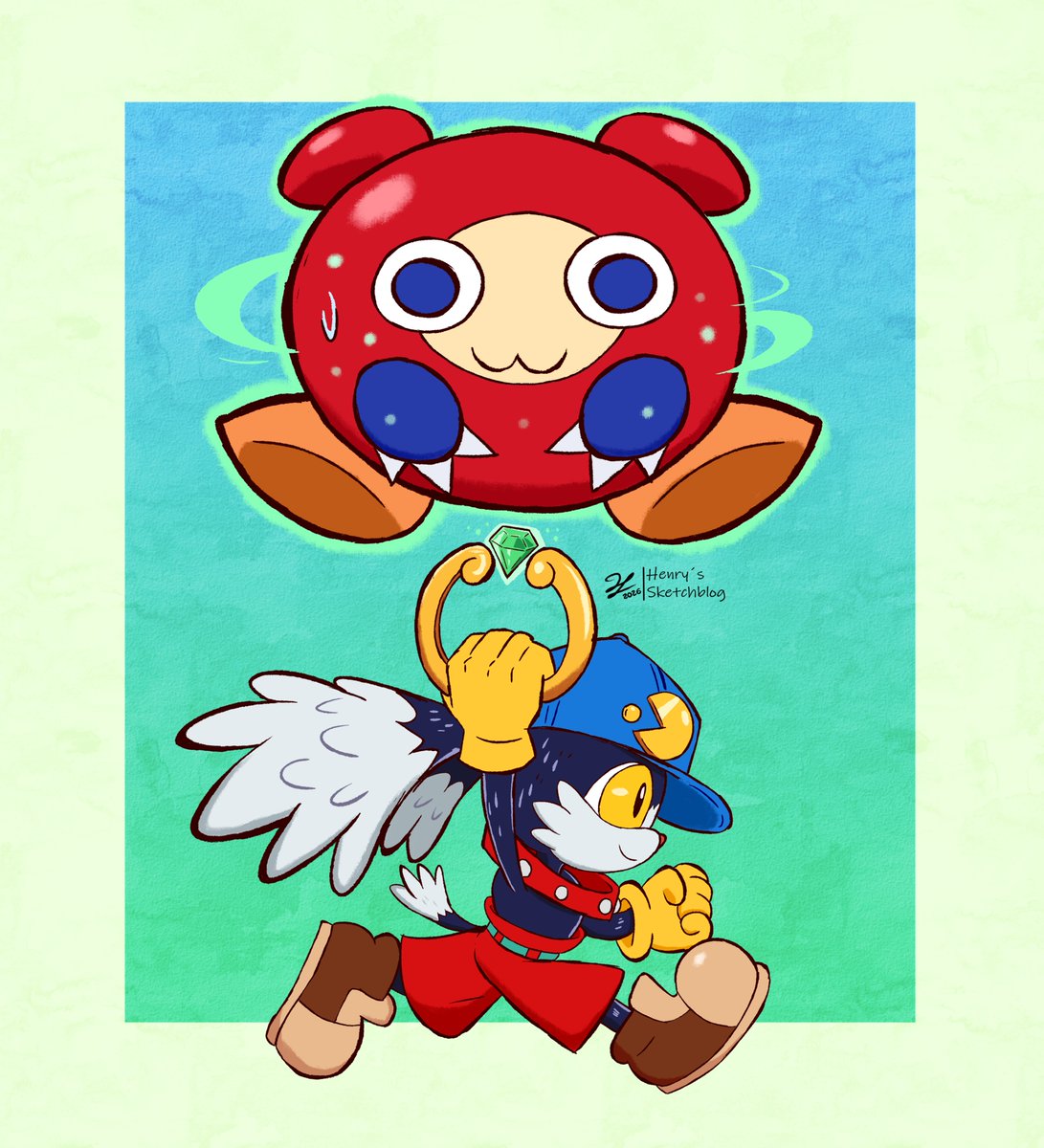 Klonoa and the poor Moo guy 😅

#Klonoa #風のクロノア