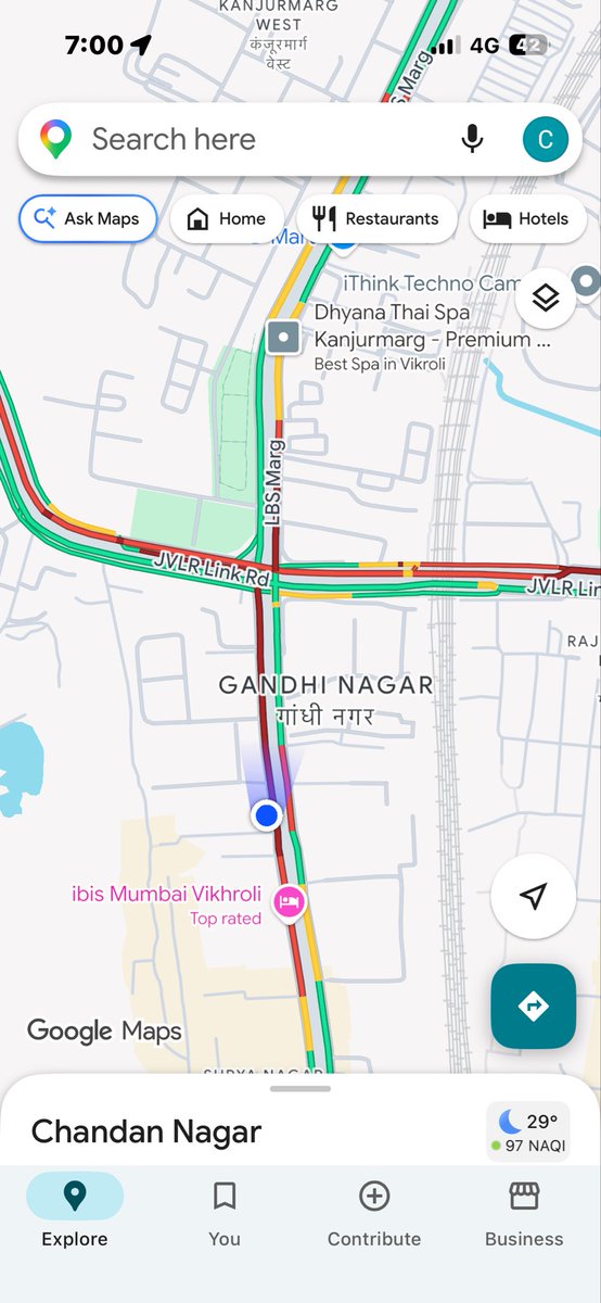risehigher86's tweet photo. @MTPHereToHelp perhaps a better traffic management looking at where there is more backlog will help smoothen traffic at Gandhinagar LBS junction https://t.co/tlFGggjOFN