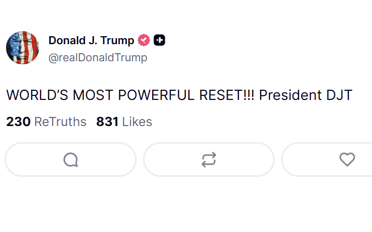 Trump really wants this ceasefire to take and to be out of this war.

But "reset" implies things going back to the way they were before the war and I'm afraid that genie is out of the bottle.